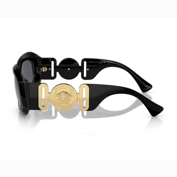 NEW VERSACE UNISEX SUNGLASSES VE4425U GB1/87 MOD VE4425U BLACK - Picture 5 of 8